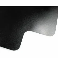Advantagemat® Black Vinyl Lipped Chair Mat for Hard Floor - 45