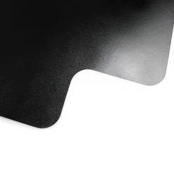 Advantagemat® Black Vinyl Lipped Chair Mat for Hard Floor - 45