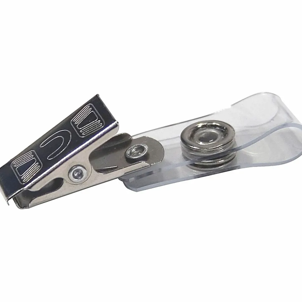 Advantus Badge Strap with Clip, Box of 100