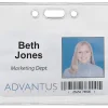 Advantus Proximity Badge Holder, Horizontal, 3" x 3-3/4", Pack of 50