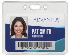 Advantus Proximity Badge Holder, Horizontal, 3