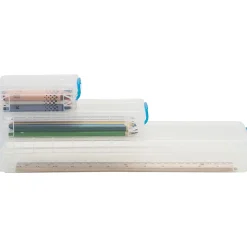 Advantus Super Stacker School Kit - Snap-tight Closure - Heavy Duty - Stackable - Plastic - Transparent -  - 38714