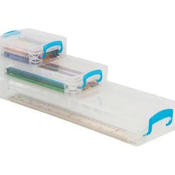 Advantus Super Stacker School Kit - Snap-tight Closure - Heavy Duty - Stackable - Plastic - Transparent -  - 38714