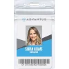 Advantus Vertical Re-sealable Badge Holders, 2 5/8" x 3 3/4", Clear, Pack Of 50
