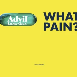 Advil Liqui-Gels - For Pain, Headache, Backache, Menstrual Cramp, Joint Pain, Fever - 50/Box - 1 Each