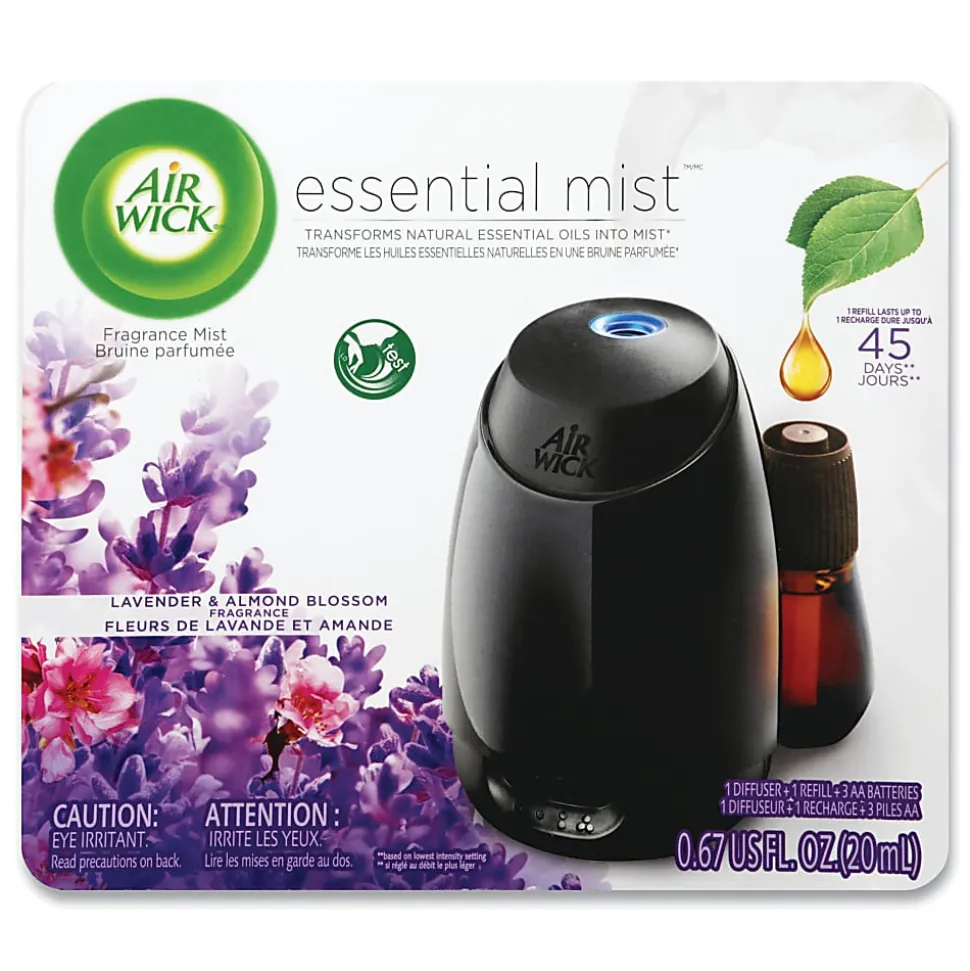 Air Wick® Essential Mist Starter Kit, Lavender And Almond Blossom, 0.67 Oz