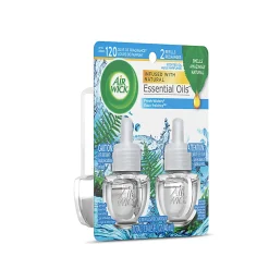 Air Wick® Essential Oils™ Scented Oil Warmer Refill, 0.67 Oz, Fresh Waters®, Pack Of 2