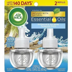 Air Wick® Life Scents™ Scented Oil Warmer Refill, 0.67 Oz, Turquoise Oasis, Pack Of 2