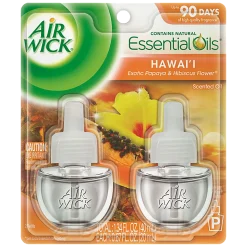 Air Wick Papaya Scented Oil - Oil - 0.7 fl oz- Hawaii Exotic Papaya, Hibiscus Flower - 60 Day - 12 / Carton