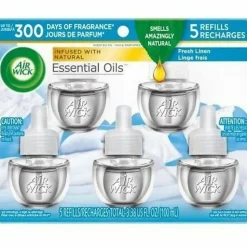 AIR WICK® Plug in Scented Oil Refills, Fresh Linen, 5 pack