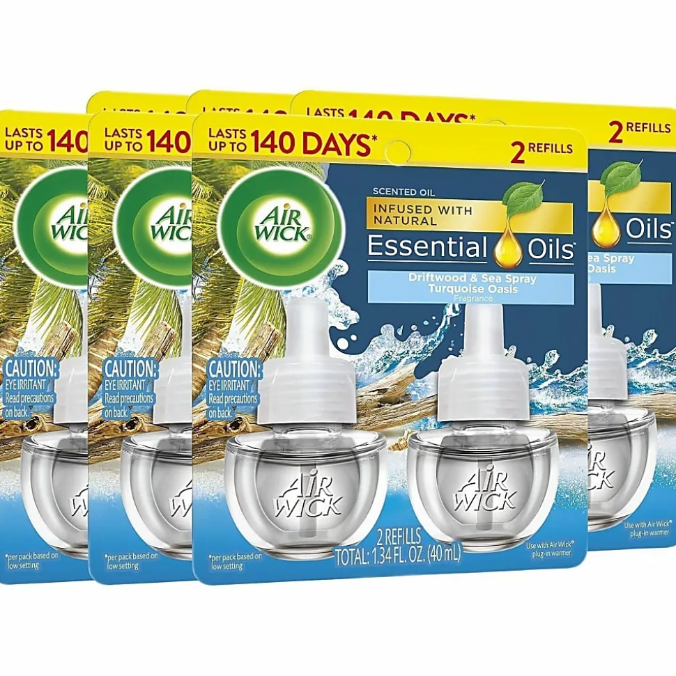 Air Wick Scented Oil Warmer Refill - Oil - 0.7 fl oz- Turquoise Oasis - 45 Day - 12 / Carton - Long Lasting