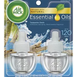 Air Wick Scented Oil Warmer Refill - Oil - 0.7 fl oz- Turquoise Oasis - 45 Day - 12 / Carton - Long Lasting