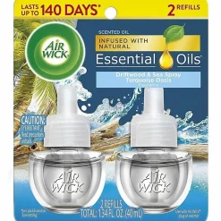 Air Wick Scented Oil Warmer Refill - Oil - 0.7 fl oz- Turquoise Oasis - 45 Day - 12 / Carton - Long Lasting