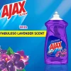 AJAX Ultra Liquid Dish Soap With Fabuloso, Lavender Scent, 52 Oz, Carton Of 6 Bottles