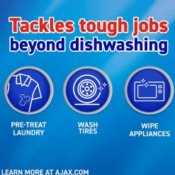 AJAX Ultra Liquid Dish Soap With Fabuloso, Lavender Scent, 52 Oz