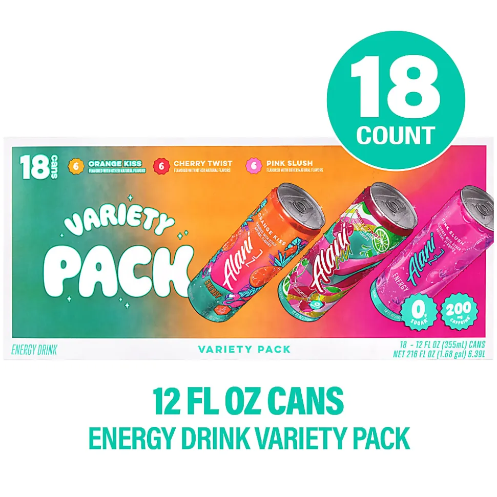 Alani Nu Energy Sweet Splash Variety Pack, 12 Oz, Pack Of 18 Drinks