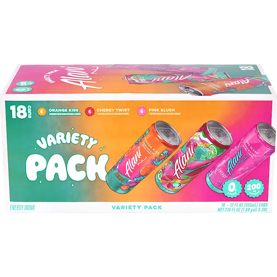 Alani Nu Energy Sweet Splash Variety Pack, 12 Oz, Pack Of 18 Drinks