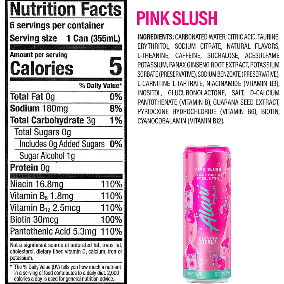 Alani Nu Energy Sweet Splash Variety Pack, 12 Oz, Pack Of 18 Drinks