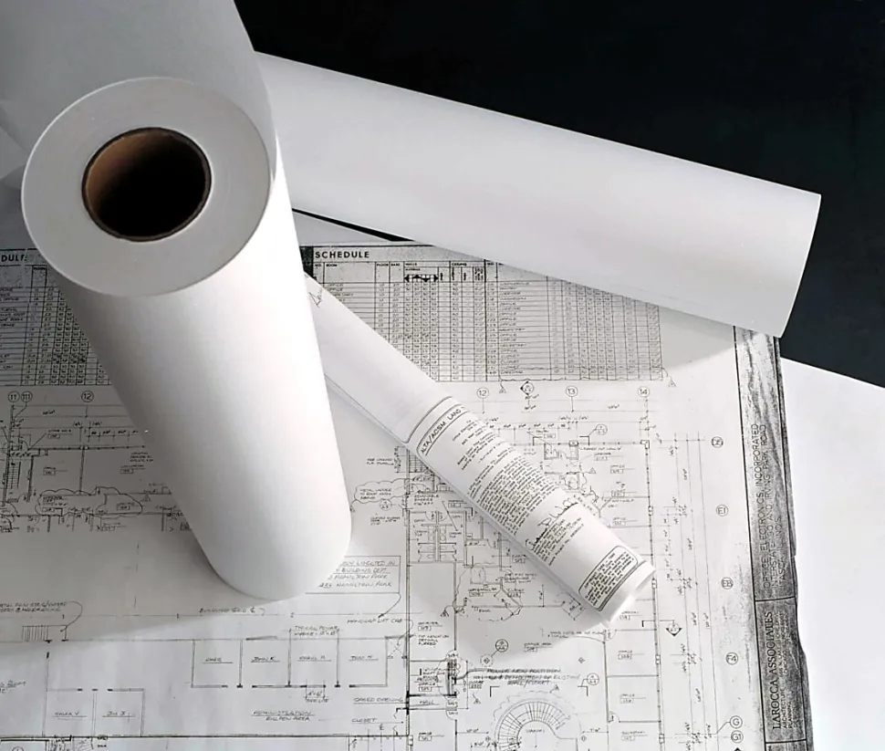 Alliance® Wide-Format Bond Engineering Paper Rolls, 36" x 500', 92 Brightness, 20 Lb, White, Pack Of 2 Rolls