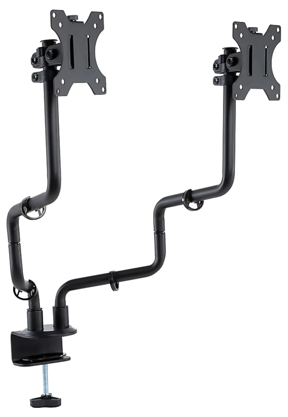 Allsop® Dual-Monitor Arm for up to 32" Monitors, 24-1/2" to 18-1/2"H x 33"W x 19"D, Black
