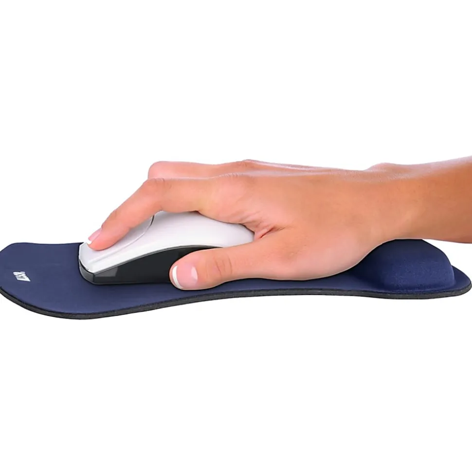 Allsop® Ergoprene Gel Mouse Pad, Blue