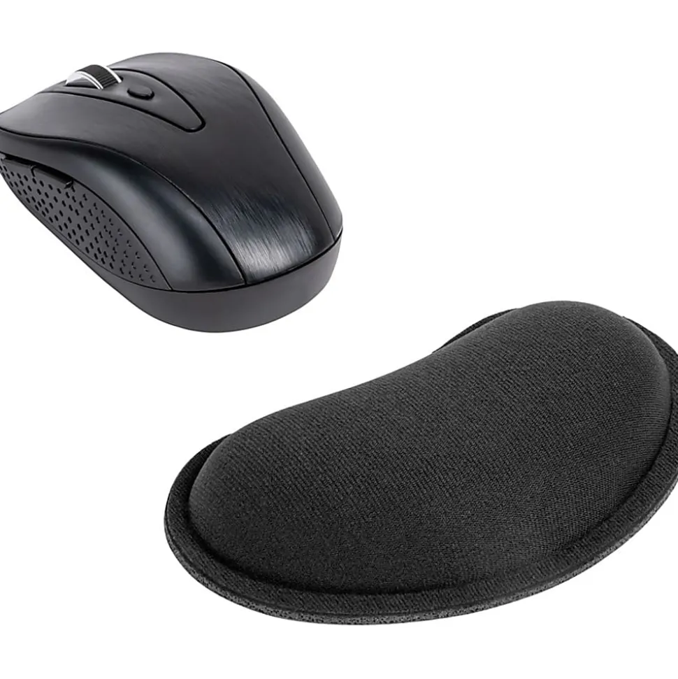 Allsop® Ergoprene Gel Mouse Wrist Rest, Black