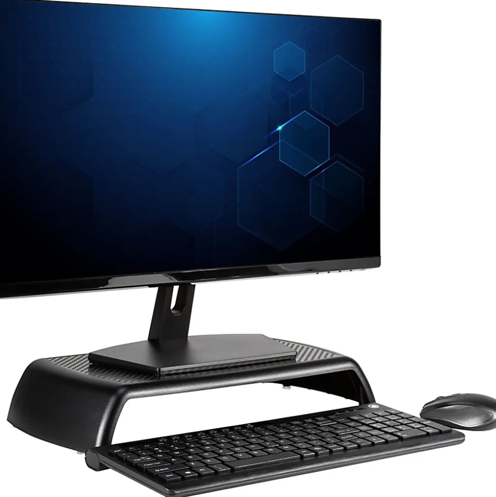 Allsop® ErgoRiser Monitor Stand, 3"H x 16-5/16"W x 9"D, Black