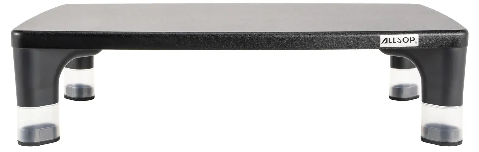 Allsop Hi-Lo Adjustable Monitor Stand, Black
