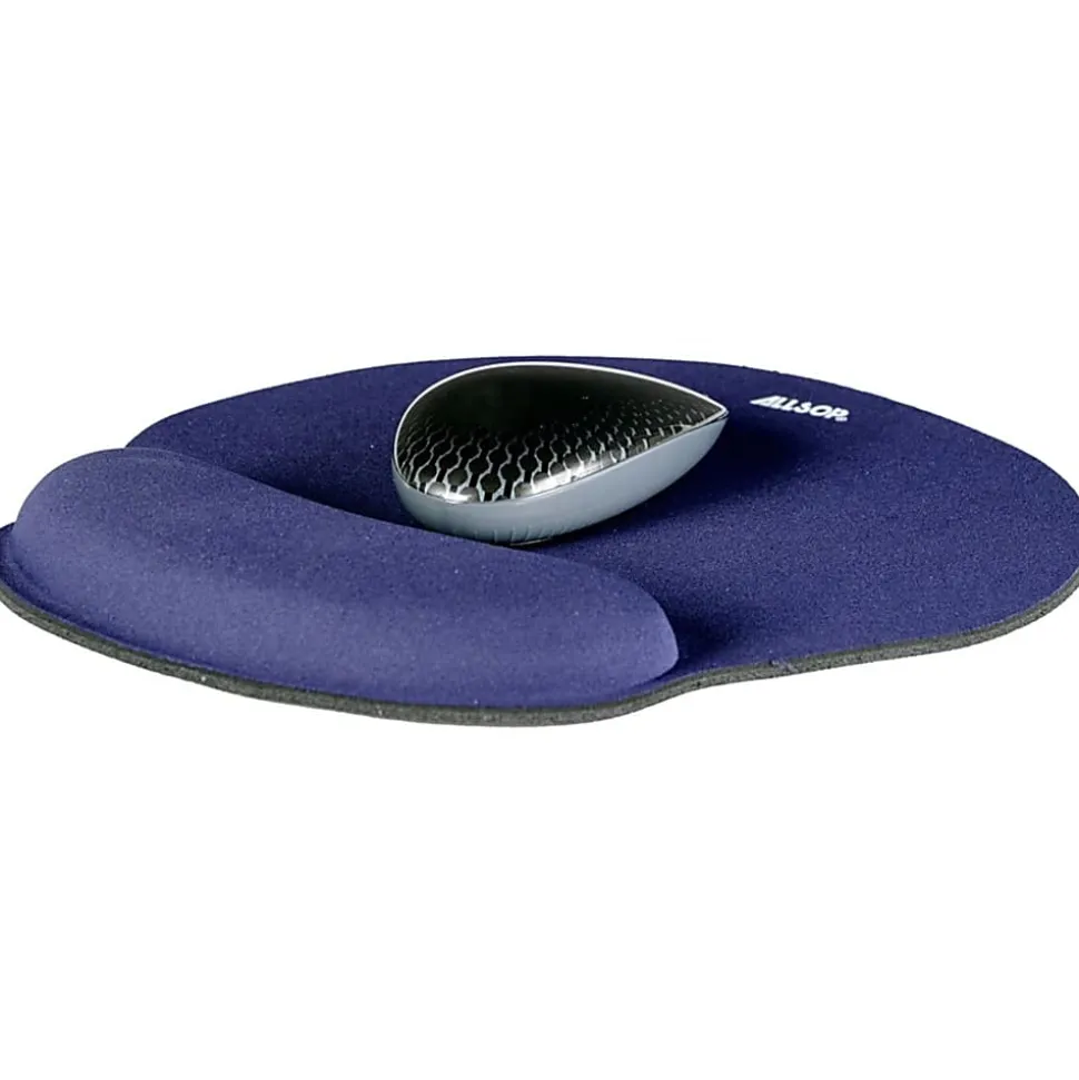Allsop® Memory Foam Mouse Pad, 0.25"H x 9.75"W x 11.5"D, Blue