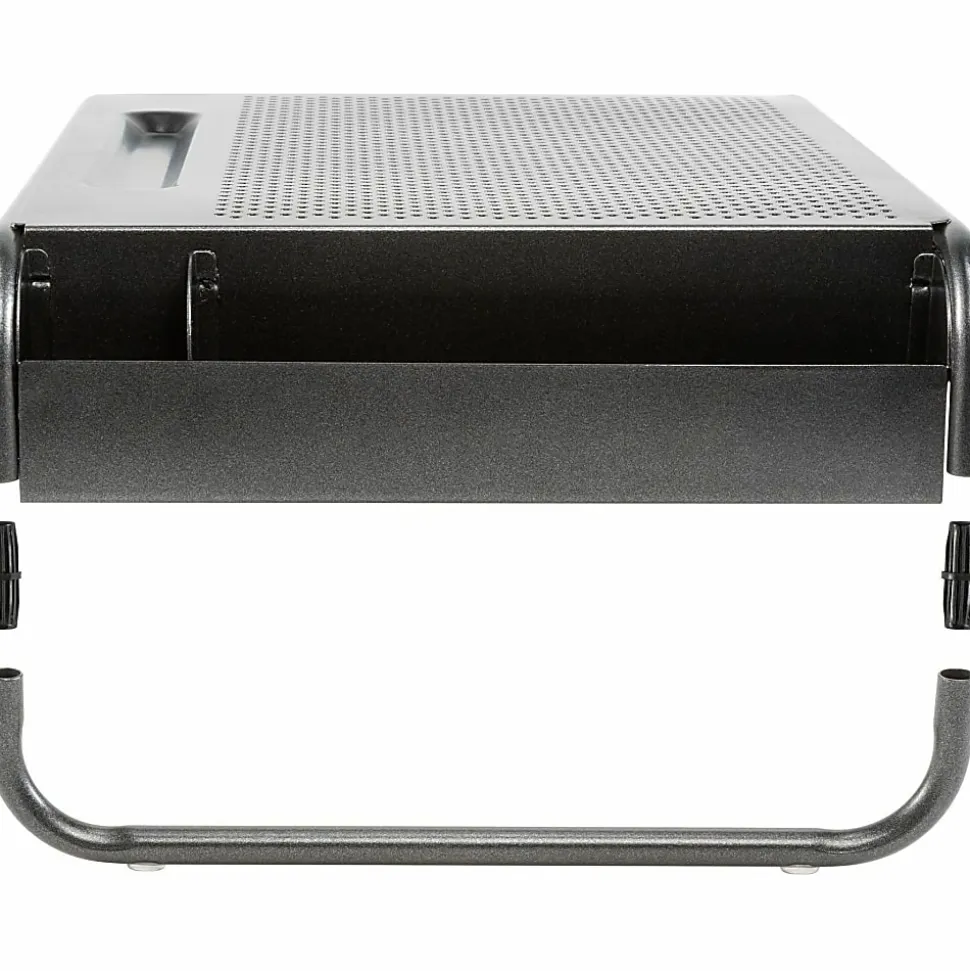 Allsop Organizer 5 Monitor Stand with Drawer, Pearl Black
