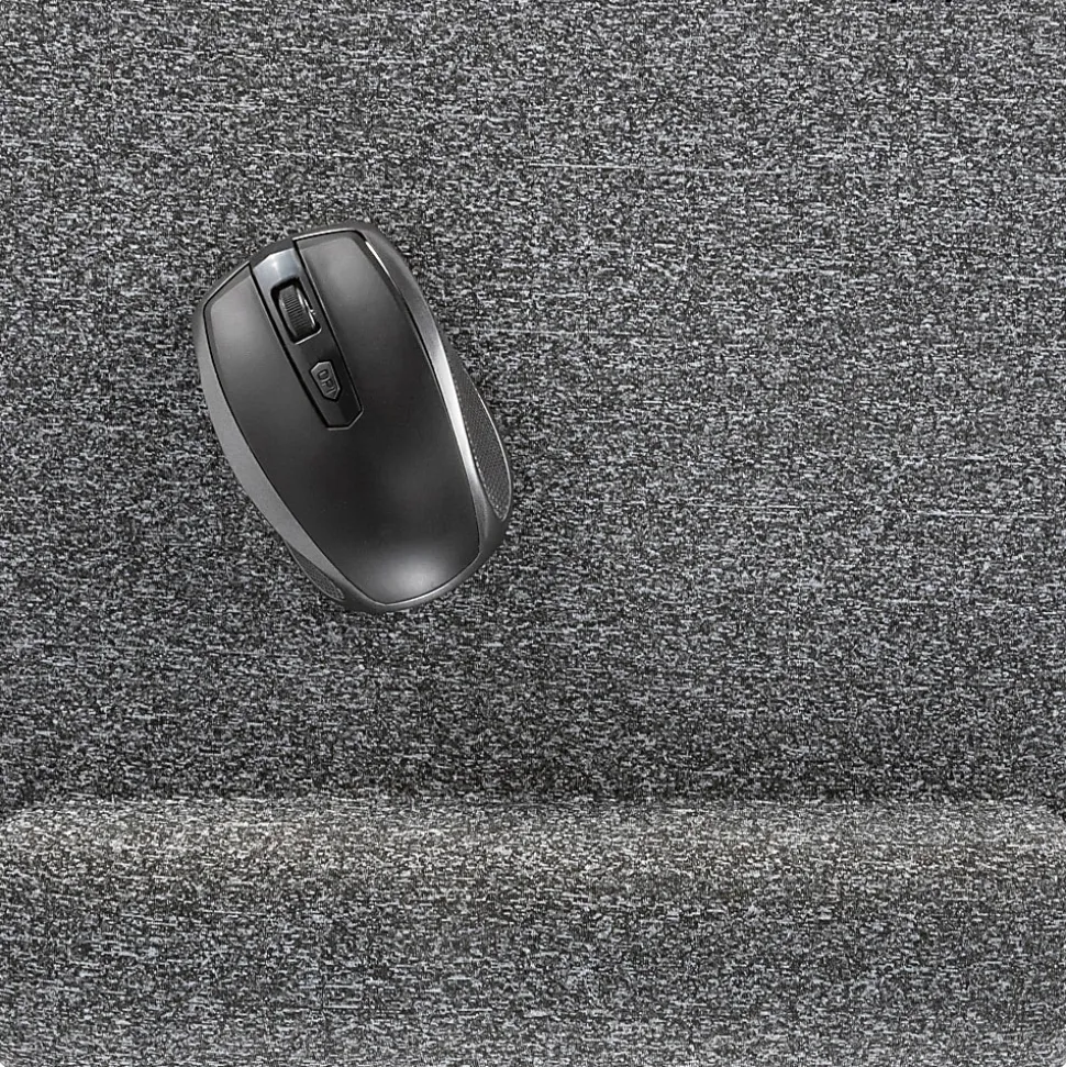 Allsop® Premium Plush Memory Foam Wrist Rest, Mousepad, 1-7/8"H x 11-5/8"W x 11-13/16"D, Gray