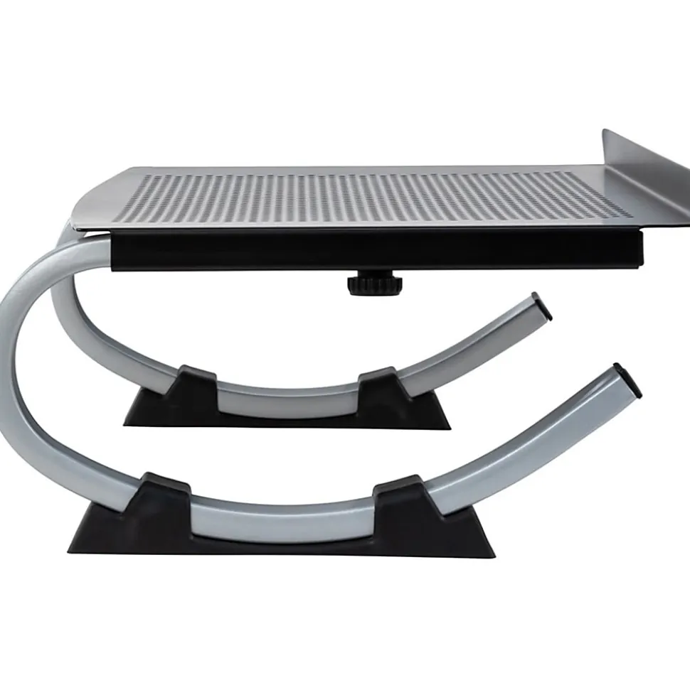 Allsop® Redmond Adjustable Curve Laptop Stand, 5”H x 14-3/4”W x 11-1/2”D, Black/Silver