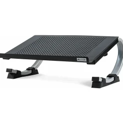 Allsop® Redmond Adjustable Curve Laptop Stand, 5”H x 14-3/4”W x 11-1/2”D, Black/Silver