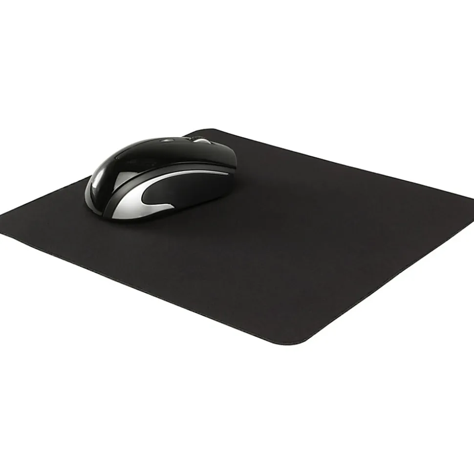 Allsop® Soft Cloth Mouse Pad, 8" x 8.75", Black, 28229