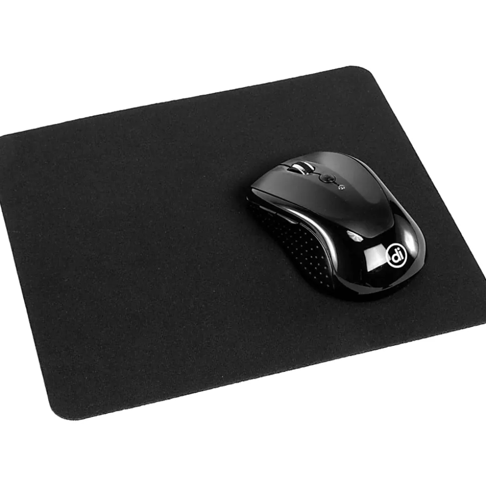 Allsop® Soft Cloth Mouse Pad, 8" x 8.75", Black, 28229