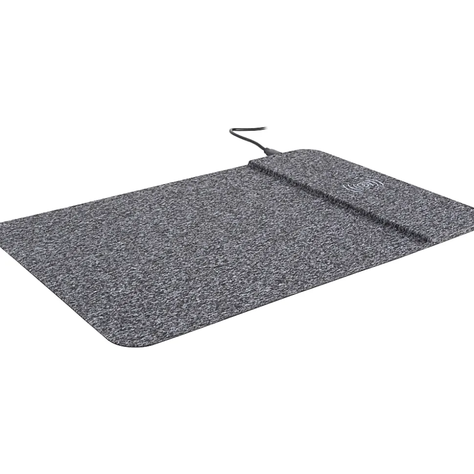 Allsop® Wireless Charging Mouse Pad, 13.25"H x 9"W x 0.25"D, Black, 32192