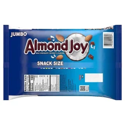 Almond Joy Snack Size Candy Bars, 20.1 Oz, Pack Of 2 Bags
