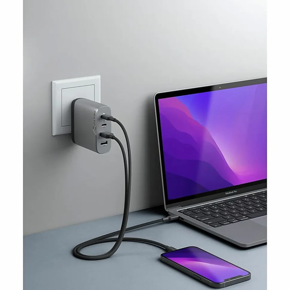 Alogic Rapid Power AC Adapter - 100 W - 120 V AC, 230 V AC Input - 5 V DC, 20 V DC, 15 V DC, 9 V DC Output - 3 A - Space Gray
