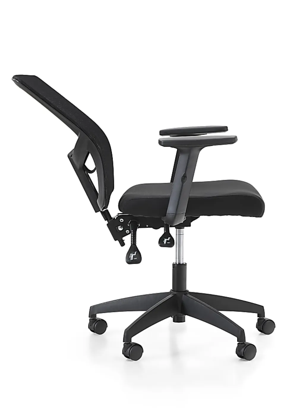 ALPHA HOME Ergonomic Mesh Mid-Back Office Task Chair, Black