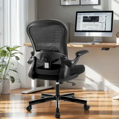 ALPHA HOME Mesh Swivel Office Task Chair with Armrest