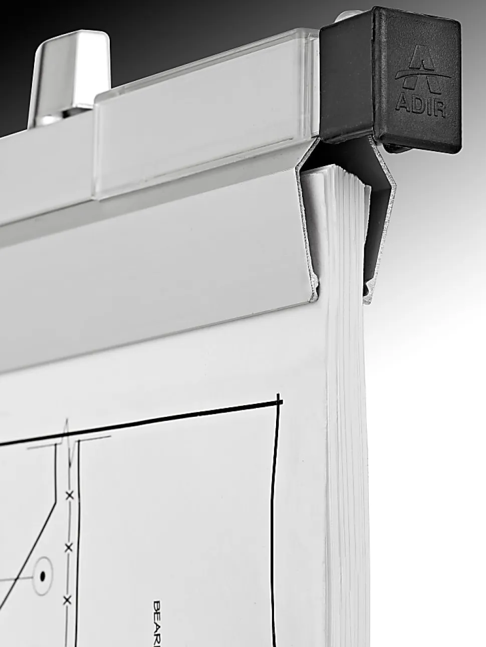Alpine AdirOffice Aluminum 30” Hanging Clamps, 2-9/16” x 31-5/8”, Silver, Pack Of 6 Clamps