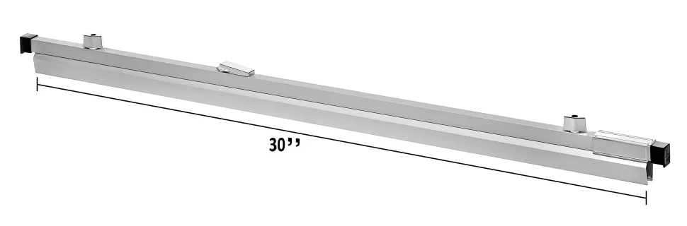 Alpine AdirOffice Aluminum 30” Hanging Clamps, 2-9/16” x 31-5/8”, Silver, Pack Of 6 Clamps