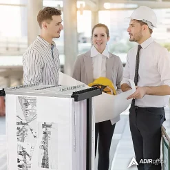 Alpine AdirOffice Expandable Blueprint Mobile Plan Center, 51”H x 29”W x 20-1/2”D, Black
