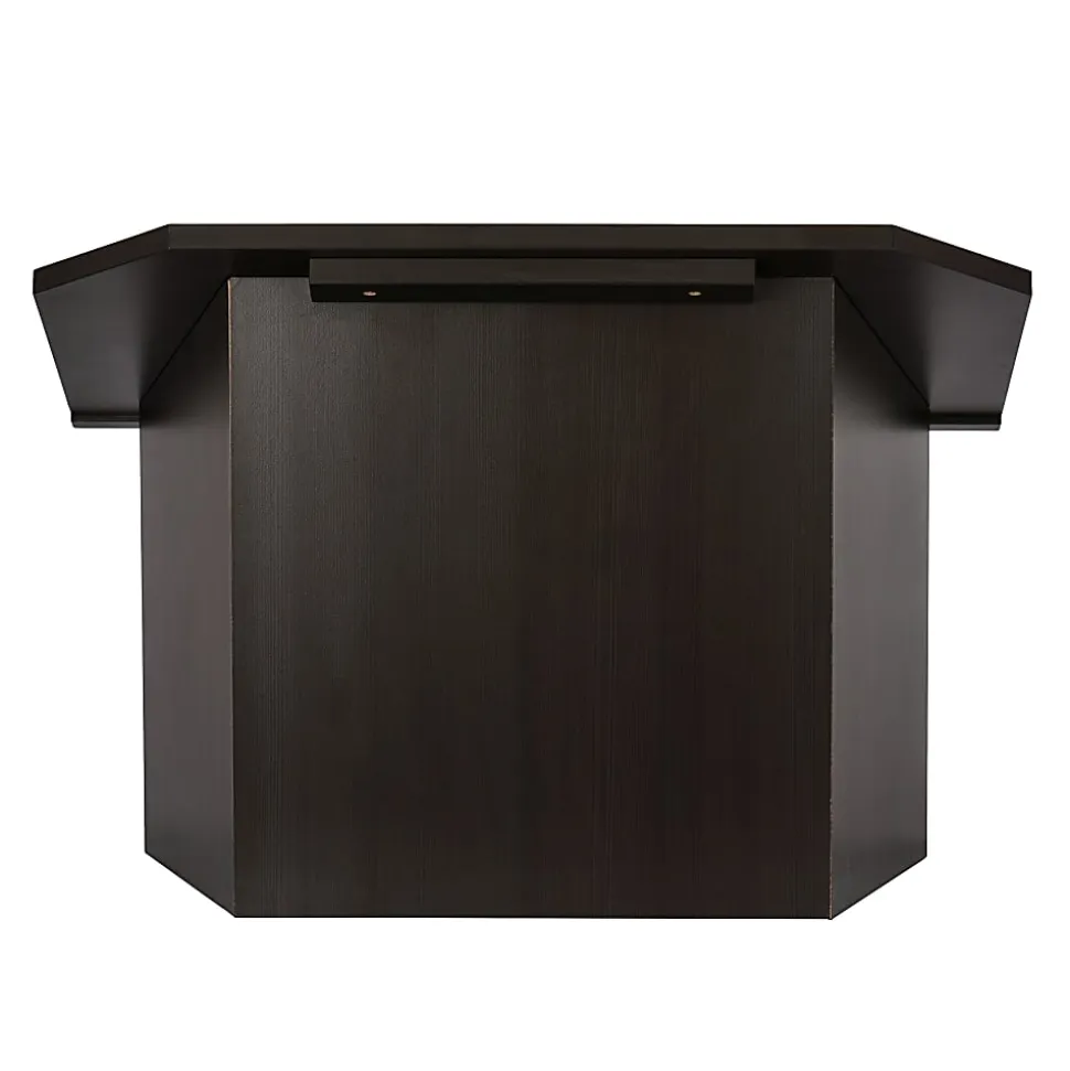 Alpine AdirOffice Foldable Tabletop Podium Lectern, 19”H x 27”W x 16”D, Black