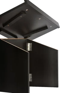 Alpine AdirOffice Foldable Tabletop Podium Lectern, 19”H x 27”W x 16”D, Black