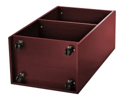 Alpine AdirOffice Hostess Floor Stand With Wheels, 46”H x 22-1/2”W x 16-9/16”D, Mahogany