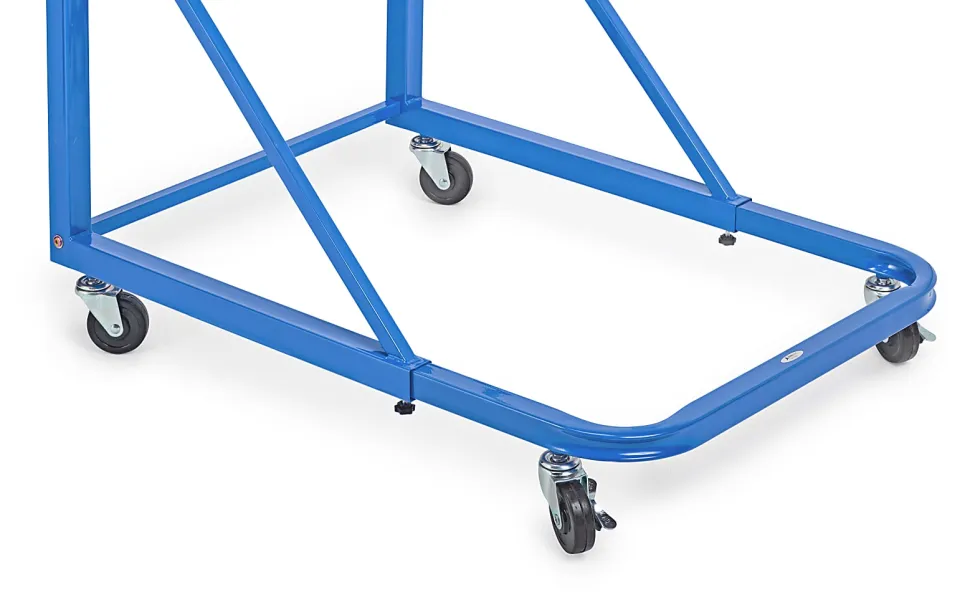 Alpine AdirOffice Large Blueprint Vertical File Rolling Stand, 46”H x 27”W x 28-1/2”D, Blue