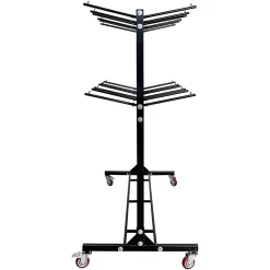 Alpine AdirOffice 1,000 Lb 2-Tier Steel Folding Chair Cart, 76-1/8