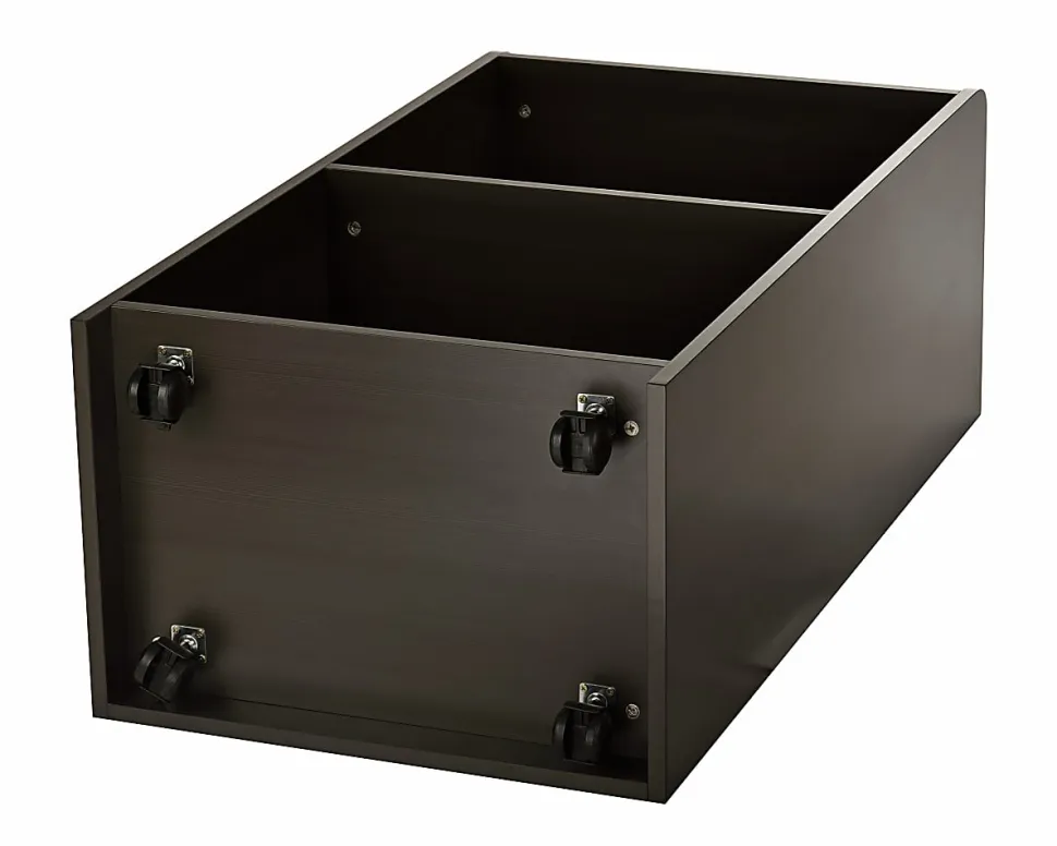 Alpine AdirOffice Mobile Presentation Floor Lectern Stand With Shelves, 46”H x 24”W x 17”D, Black