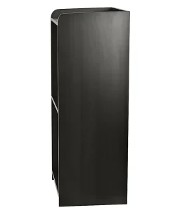 Alpine AdirOffice Mobile Presentation Floor Lectern Stand With Shelves, 46”H x 24”W x 17”D, Black